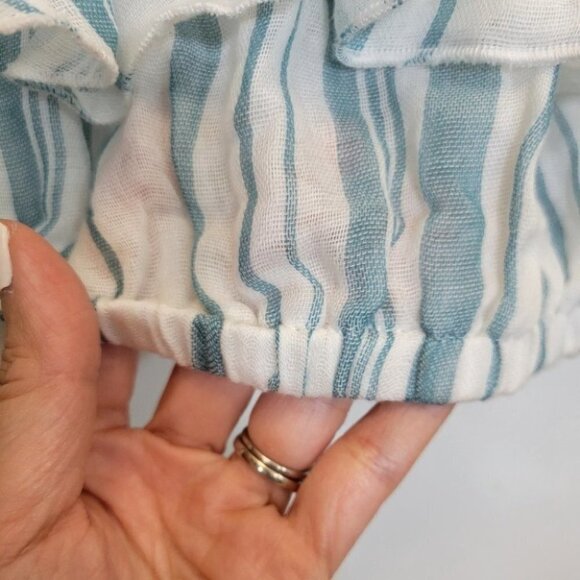 ❤️ 3 for $35 Show me your mumu kaya crop top ruffles off shoulder tiered small - Picture 3 of 8